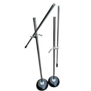 Round base iron microphone stand