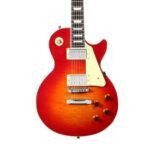 Quality LP Standard Electric Guitar Solid Mahogany Body Flamed Maple TOP, With Bag, Belt And Cable Included
