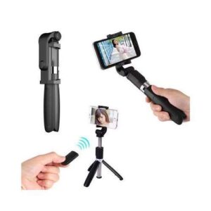 3-in-1 Selfie Sticks Tripods Phone Stand Holder Bluetooth Remote Mini Tripod